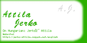 attila jerko business card